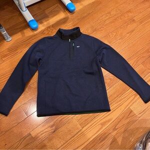 Vineyard Vines Boys Kids Mountain Sweater Fleece Quarter-Zip Size Large L 16